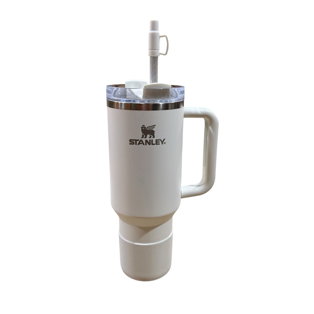 Stanley 40oz Quencher H2.0 FlowState Cream White Tumbler Straw Water Bottle